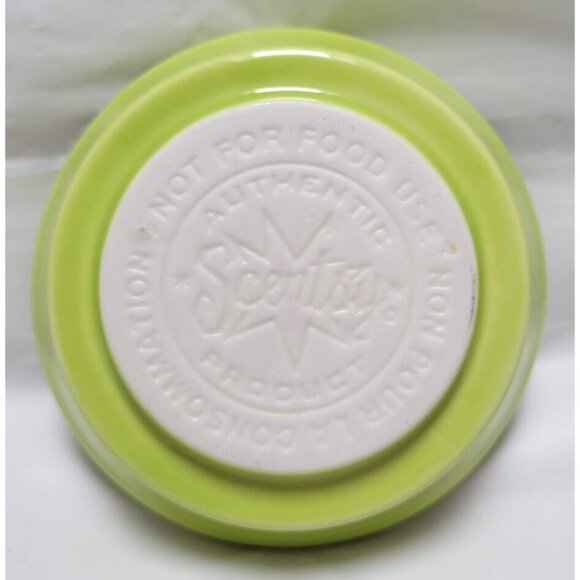 Scentsy MEADOW Mid Size Lime Green Warmer Base Dish w/Bulb #MSW-MDOW Retired - Picture 10 of 16